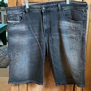 Diesel Men’s Black Denim Shorts